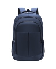 Plain 19" School|Laptop Backpack - Navy Blue 