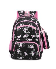 Barbie 2 in 1 School Backpack - Black | Pink