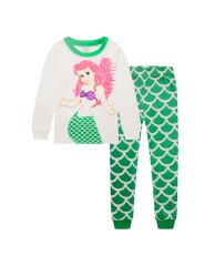 Little Mermaid Pyjamas - White|Green 