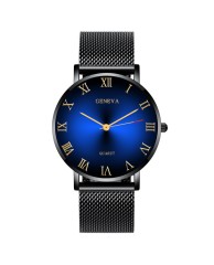 Geneva Women's Stainless steel Watch - Black |Blue
