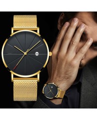 Men's Fashion Watch Stainless steel - Gold