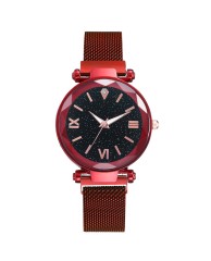 Women's Fashion Watch Stainless steel - Red