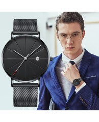Men's Fashion Watch Stainless steel - Black 