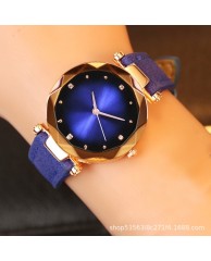 Women's Fashion Watch leather - Purple 