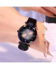 Women's Fashion Watch Leather - Black 