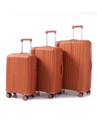 3 in 1 Stripped Travel Box Set - Brown