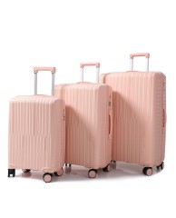 3 in 1 Stripped Travel Box Set - Peach 
