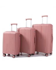 3 in 1 Stripped Travel Box Set - Pink 