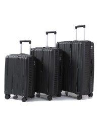 3 in 1 Stripped Travel Box Set - Black 