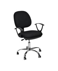 Office Chair (padded) - Black 