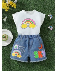 Girls 2 piece Set Short and Top 