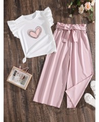 Girls 2 piece Outfit Set  Pink 