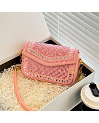 Ladies Jeweled Fashion Bag - Pink 