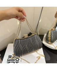 Women's Glittery Clutch Purse - Black