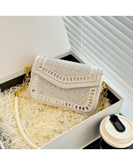 Ladies Jeweled Fashion Bag - White 