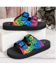 Ladies Fashion slides - Multicolour 