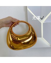 Ladies Acrylic Clutch Purse - Gold 
