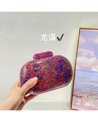 Ladies Fashion marble Clutch Purse - 04