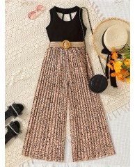 Girls Jumpsuit With Belt - 02 