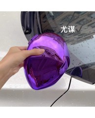 Ladies Acrylic Clutch Purse - Purple 
