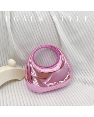 Ladies Acrylic Clutch Purse - Pink