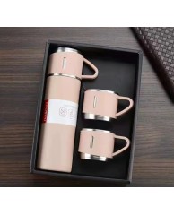500ml Vacuum Bottle Set- Pink