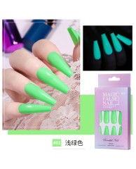 Press on Nails (Long) - NEON Glow in the Dark 