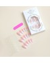 Shiny Chrome Press On Nails - Pink