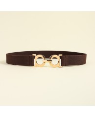 Stylish Elastic Belt - Brown