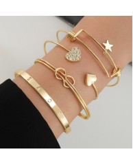 4 1n 1 Bangle set - Gold 2