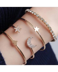 4 1n 1 Bangle set - Gold 3