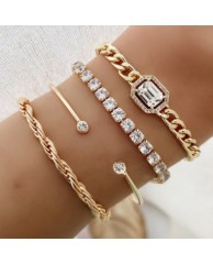 4 1n 1 Bangle set - Gold 1