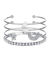 4 1n 1 Bangle set - Silver