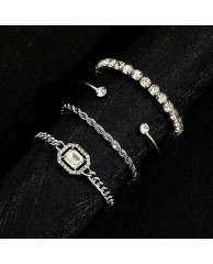 4 1n 1 Bangle set - Silver