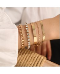 4 1n 1 Bangle set - Gold 4