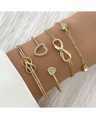 4 1n 1 Bangle set - Gold 5