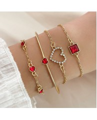 4 1n 1 Bangle set - Red