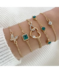 5 in 1 Bangle set - 2 (Green) 