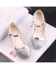 Girls stoned Party Heels - Silver 