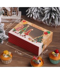 Christmas Cupcake Box (Box of 12) - 4