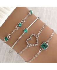 5 in 1 Bangle set - 1 (Green) 
