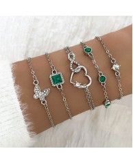 5 in 1 Bangle set - 3 (Green) 