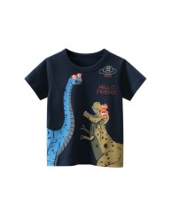 Hello Friend Children Top -  Navy Blue 