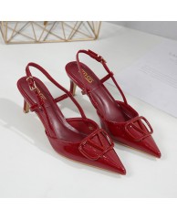 Ladies Party/ Office Slingback Heels - Red