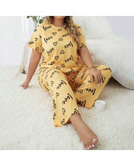 Women's Stylish 2 in 1 cotton Nightwear (Love) 