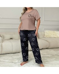 Women's Stylish 2 in 1 cotton Nightwear (Love) 
