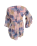 Floral Flea Hand Blouse - Peach 