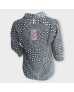 Dotted Chiffon Shirt - Black 