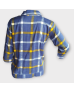 Checkered long Sleeve Shirt - Blue | Yellow