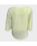 Plain Chiffon High - Low Blouse - Yellow 